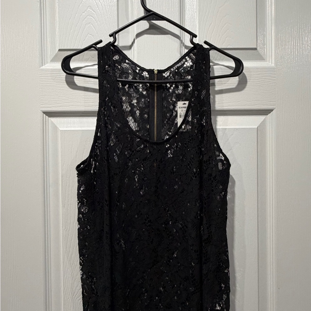 Express Black Lace Tank Top